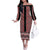 New Zealand Maori Niho Taniwha Family Matching Off The Shoulder Long Sleeve Dress and Hawaiian Shirt Whero Mangopare and Puhoro Pattern