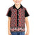 New Zealand Maori Niho Taniwha Family Matching Off The Shoulder Long Sleeve Dress and Hawaiian Shirt Whero Mangopare and Puhoro Pattern