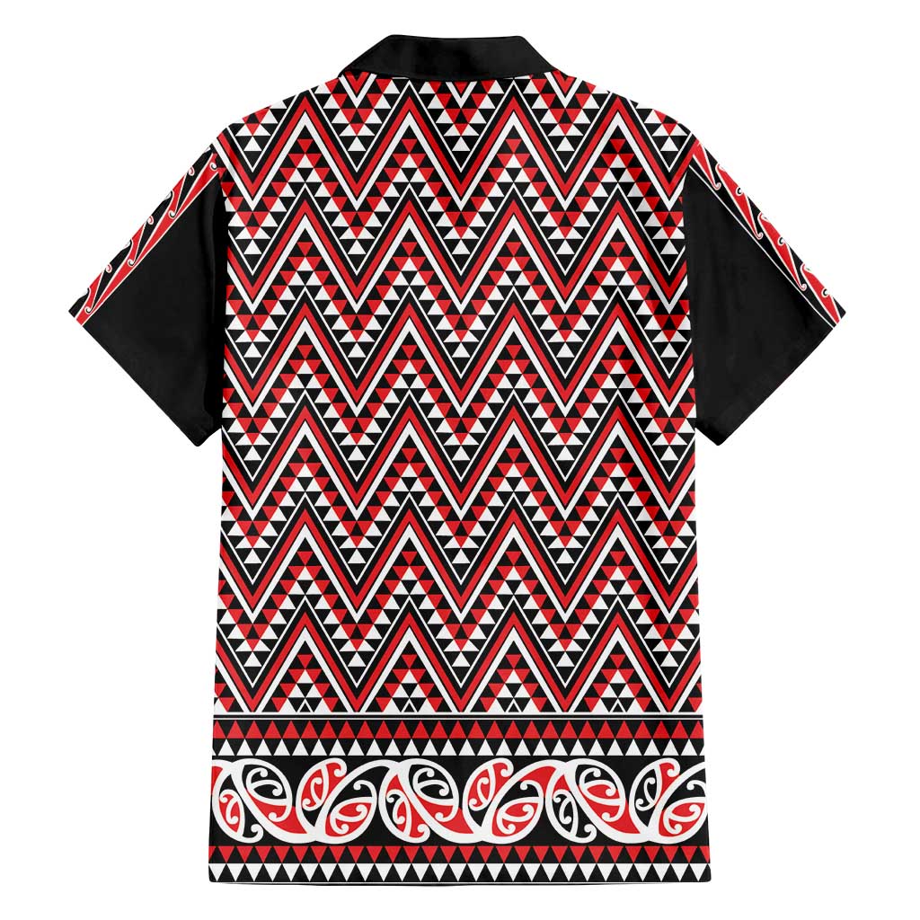 New Zealand Maori Niho Taniwha Family Matching Puletasi and Hawaiian Shirt Whero Mangopare and Puhoro Pattern LT9 - Polynesian Pride