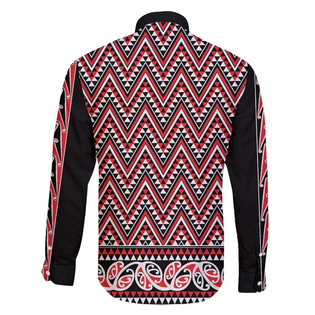 New Zealand Maori Niho Taniwha Family Matching Puletasi and Hawaiian Shirt Whero Mangopare and Puhoro Pattern LT9 - Polynesian Pride