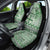 Vintage Bula Fiji Personalised Car Seat Cover Green Hibiscus Tapa Pattern