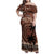 Personalised Bula Fiji 679 Family Matching Off Shoulder Maxi Dress and Hawaiian Shirt Fijian Tagimoucia Masi Tapa Art