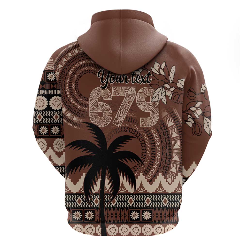 Personalised Bula Fiji 679 Hoodie Fijian Tagimoucia Masi Tapa Art LT9 - Polynesian Pride