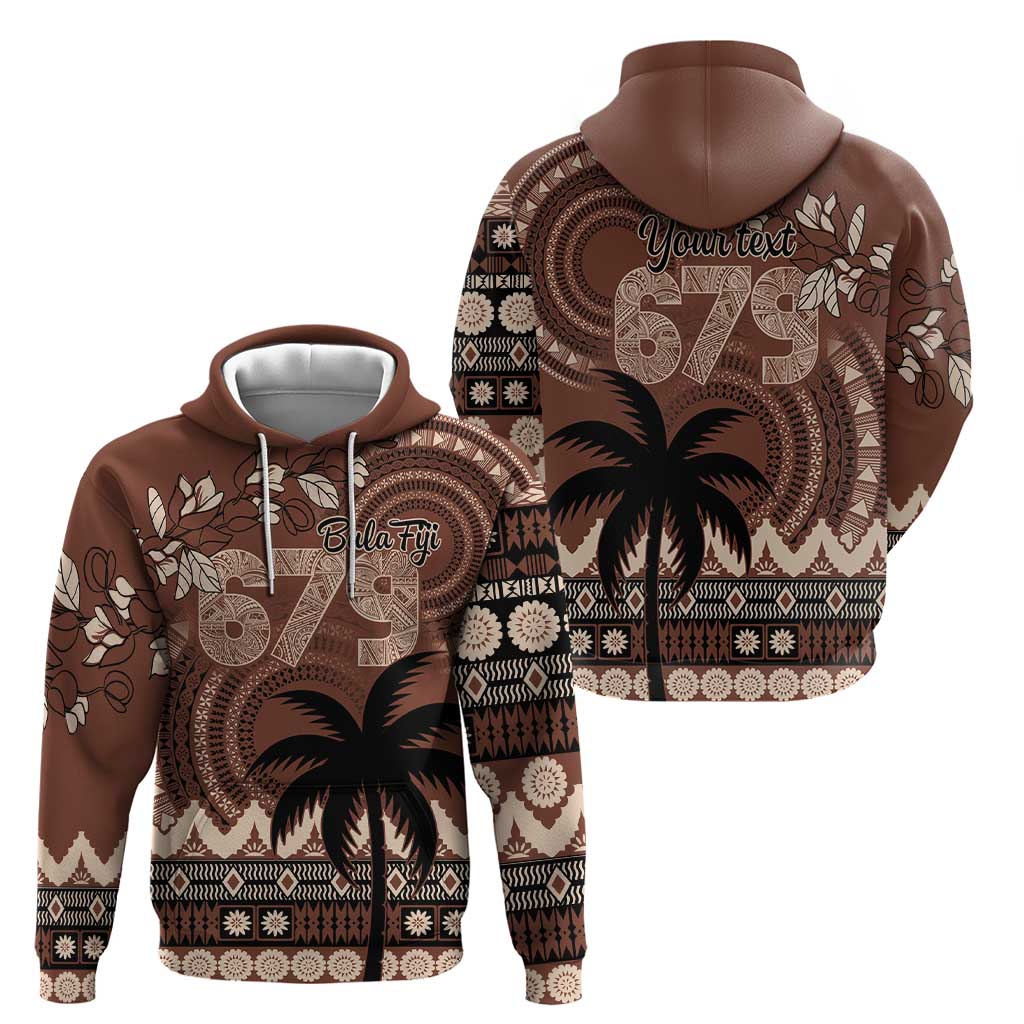 Personalised Bula Fiji 679 Hoodie Fijian Tagimoucia Masi Tapa Art LT9 - Polynesian Pride