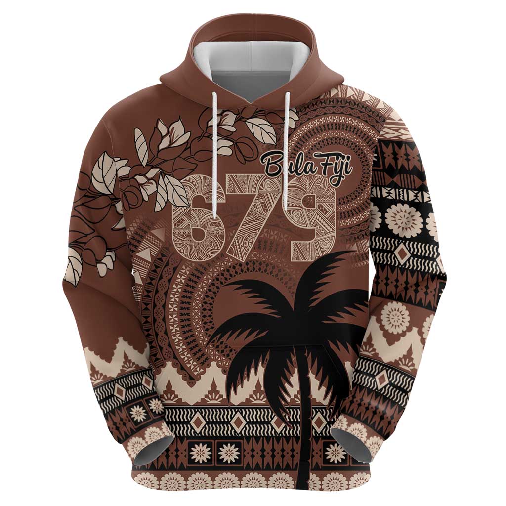 Personalised Bula Fiji 679 Hoodie Fijian Tagimoucia Masi Tapa Art LT9 - Polynesian Pride