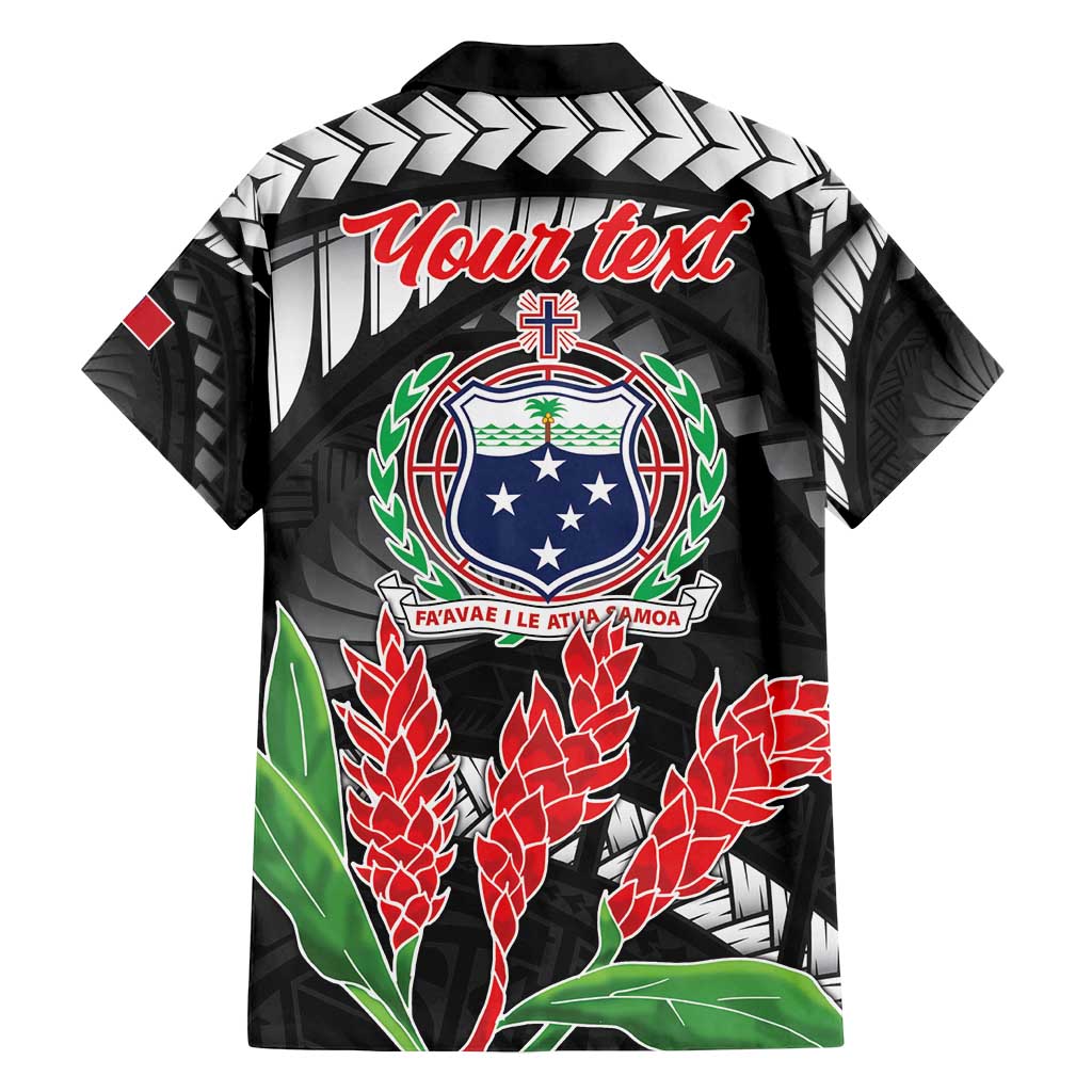 Personalised Samoa 685 Family Matching Summer Maxi Dress and Hawaiian Shirt Teuila Flower With Black Samoan Tattoo