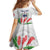 Personalised Samoa 685 Family Matching Off Shoulder Maxi Dress and Hawaiian Shirt Teuila Flower With White Samoan Tattoo