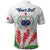 Personalised Samoa 685 Polo Shirt Teuila Flower With White Samoan Tattoo