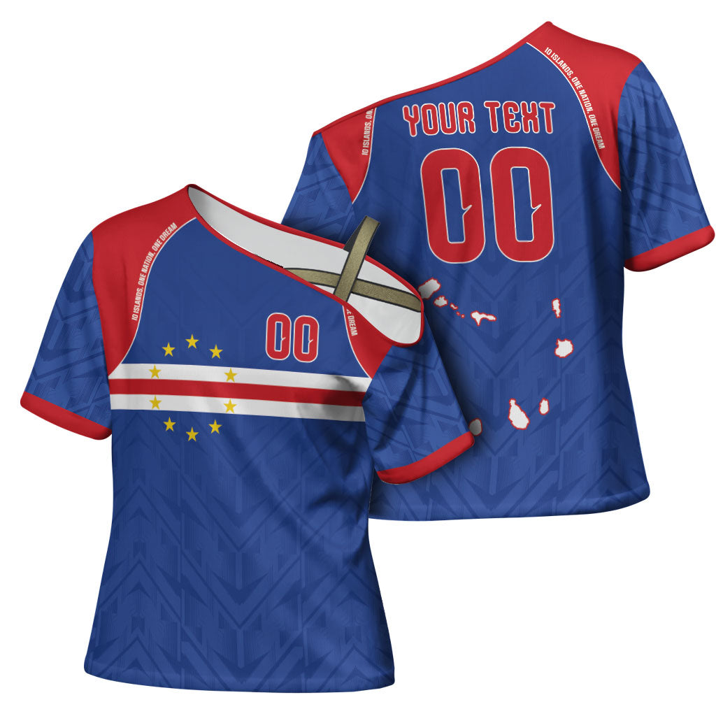 Cape Verde Atlantic Stars Custom Cross Shoulder Shirt Football 2026 Supporter