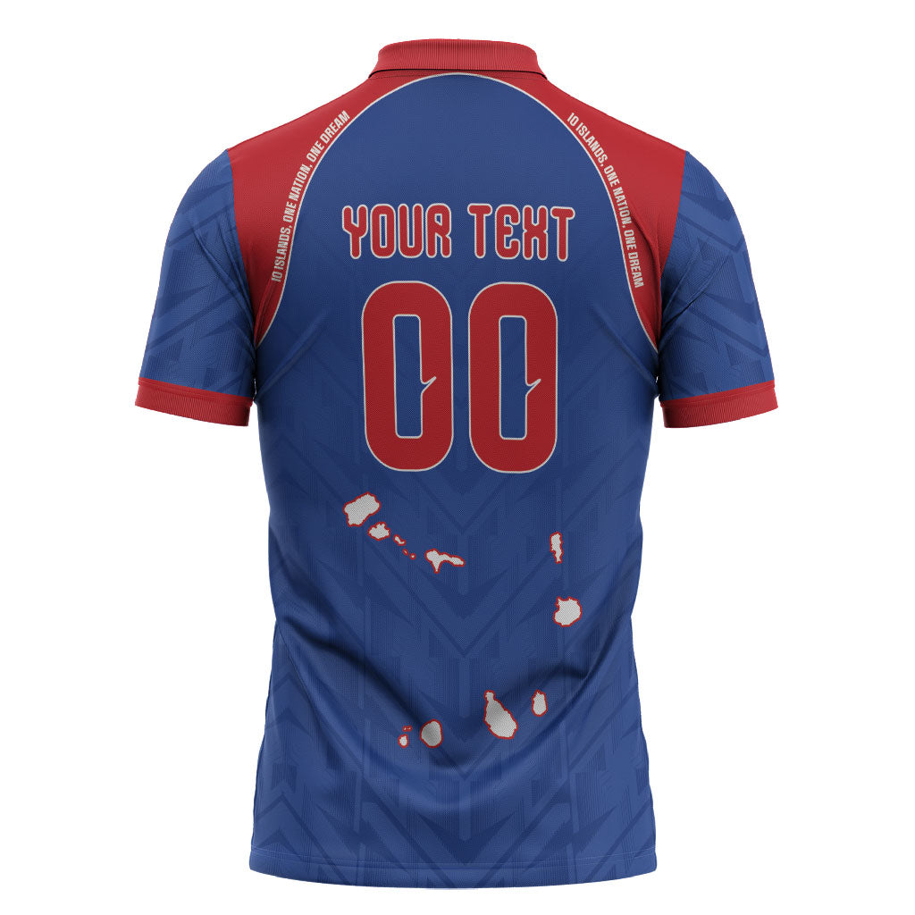 Cape Verde Atlantic Stars Custom Zipper Polo Shirt Football 2026 Supporter