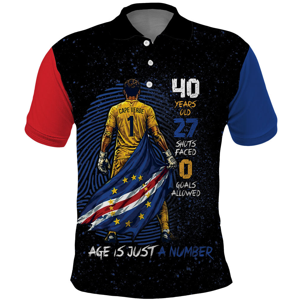 Cape Verde Goalkeeper Personalized Polo Shirt 40 Years Old 27 Shots Zero Goals Vintage