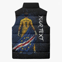 Cape Verde Goalkeeper Personalized Sleeveless Puffer Jacket 40 Years Old 27 Shots Zero Goals Vintage