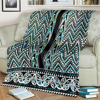 New Zealand Maori Niho Taniwha Blanket Papua Shell - Mangopare Puhoro Pattern