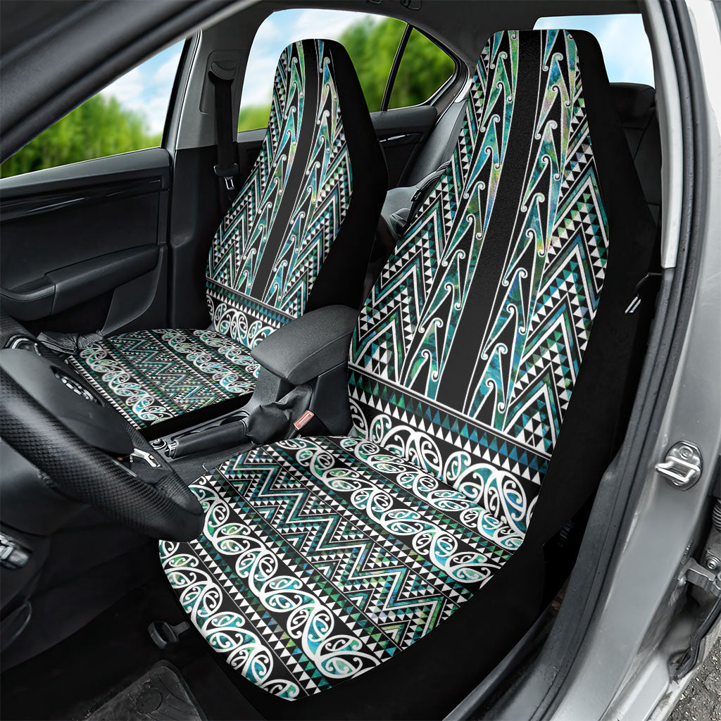 New Zealand Maori Niho Taniwha Car Seat Cover Papua Shell - Mangopare Puhoro Pattern