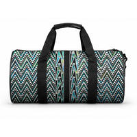 New Zealand Maori Niho Taniwha Duffle Bag Papua Shell - Mangopare Puhoro Pattern LT9 One size Green - Polynesian Pride