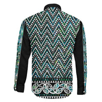 New Zealand Maori Niho Taniwha Family Matching Mermaid Dress and Hawaiian Shirt Papua Shell - Mangopare Puhoro Pattern LT9 - Polynesian Pride