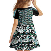 New Zealand Maori Niho Taniwha Family Matching Off Shoulder Maxi Dress and Hawaiian Shirt Papua Shell - Mangopare Puhoro Pattern