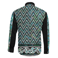 New Zealand Maori Niho Taniwha Family Matching Summer Maxi Dress and Hawaiian Shirt Papua Shell - Mangopare Puhoro Pattern