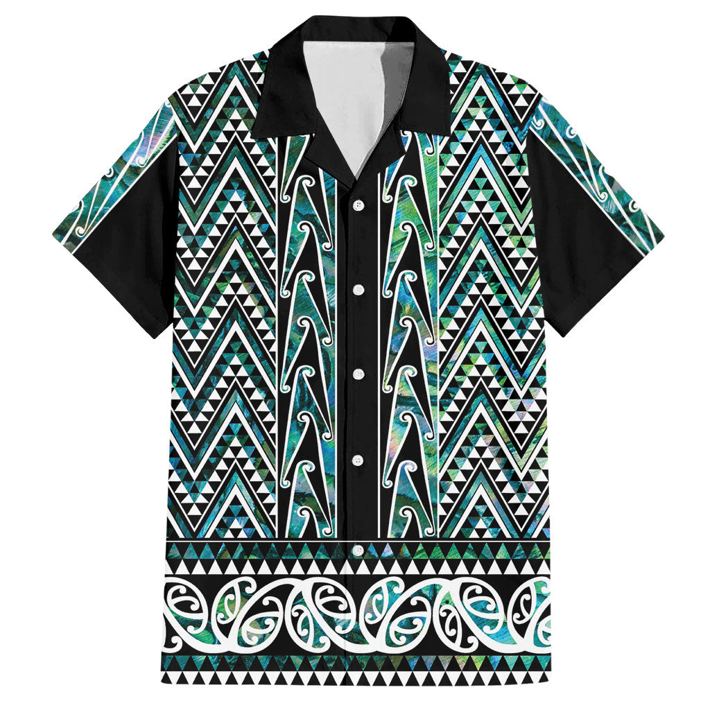 New Zealand Maori Niho Taniwha Hawaiian Shirt Papua Shell - Mangopare Puhoro Pattern LT9 Green - Polynesian Pride