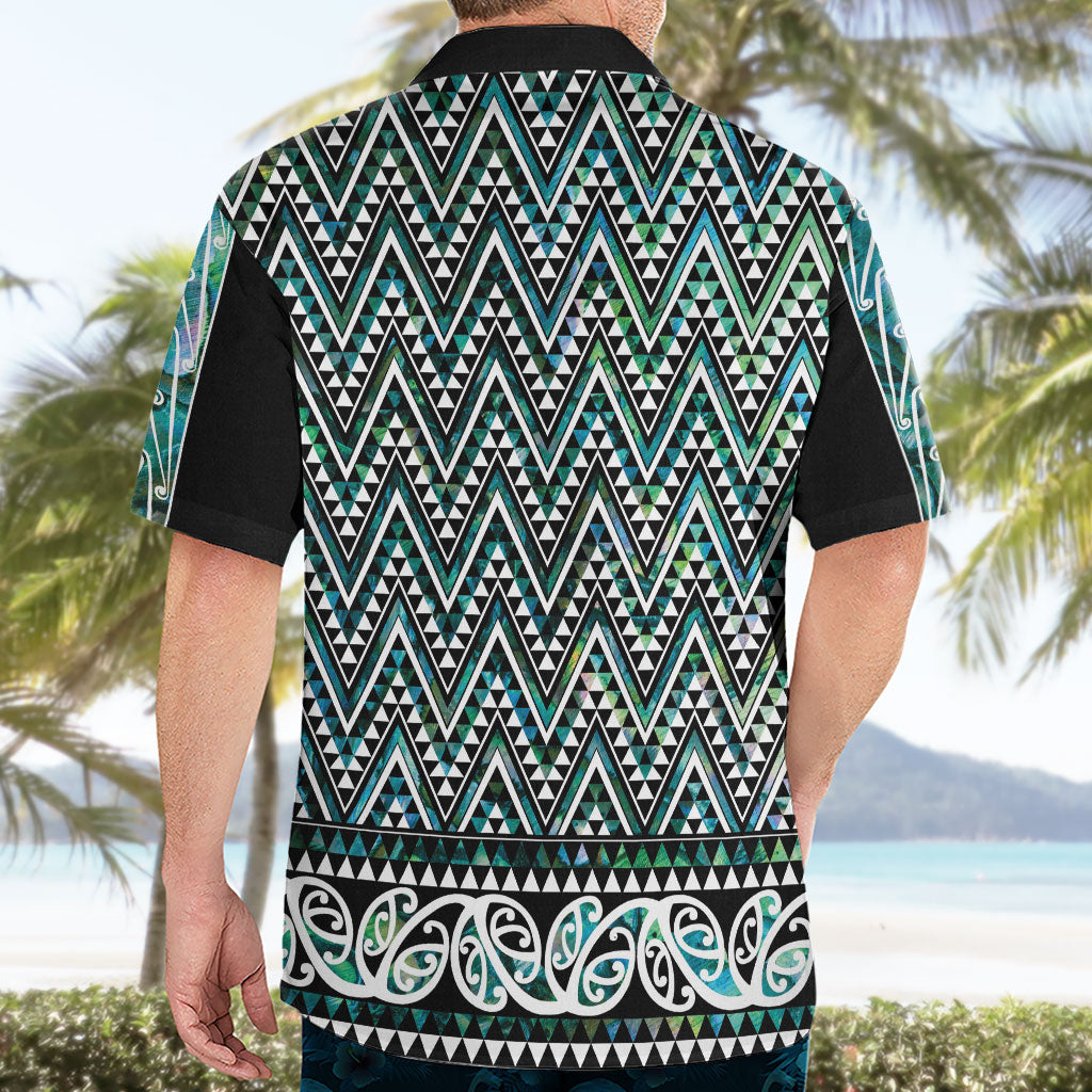 New Zealand Maori Niho Taniwha Hawaiian Shirt Papua Shell - Mangopare Puhoro Pattern