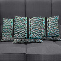 New Zealand Maori Niho Taniwha Pillow Cover Papua Shell - Mangopare Puhoro Pattern