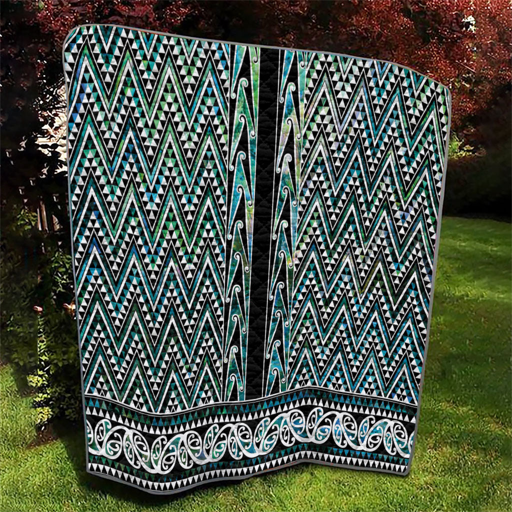 New Zealand Maori Niho Taniwha Quilt Papua Shell - Mangopare Puhoro Pattern