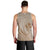 Hawaii Monk Seal and Map Men Tank Top Polynesian Kanaka Maoli Beige Vibe