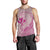 Hawaii Monk Seal and Map Men Tank Top Polynesian Kanaka Maoli Pink Vibe