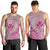 Hawaii Monk Seal and Map Men Tank Top Polynesian Kanaka Maoli Pink Vibe