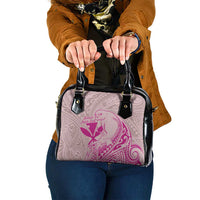 Hawaii Monk Seal and Map Shoulder Handbag Polynesian Kanaka Maoli Pink Vibe LT9 One Size Pink - Polynesian Pride