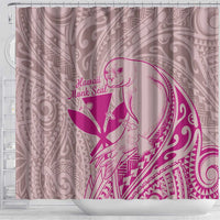 Hawaii Monk Seal and Map Shower Curtain Polynesian Kanaka Maoli Pink Vibe LT9 - Polynesian Pride