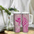 Hawaii Monk Seal and Map Tumbler With Handle Polynesian Kanaka Maoli Pink Vibe