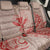 Hawaii Monk Seal and Map Back Car Seat Cover Polynesian Kanaka Maoli Red Vibe