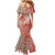 Hawaii Monk Seal and Map Mermaid Dress Polynesian Kanaka Maoli Red Vibe