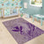 Hawaii Monk Seal and Map Area Rug Polynesian Kanaka Maoli Violet Vibe