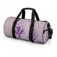 Hawaii Monk Seal and Map Duffle Bag Polynesian Kanaka Maoli Violet Vibe LT9 - Polynesian Pride