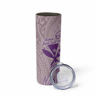 Hawaii Monk Seal and Map Skinny Tumbler Polynesian Kanaka Maoli Violet Vibe LT9 - Polynesian Pride