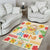 Kawaii Turtle Area Rug Aloha Hibiscus Flowers