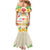 Kawaii Turtle Mermaid Dress Aloha Hibiscus Flowers