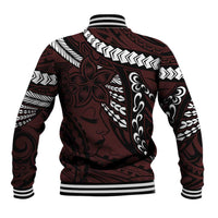 Polynesian Girl Tribal Tattoo Baseball Jacket Oxbood Vibe LT9 - Polynesian Pride