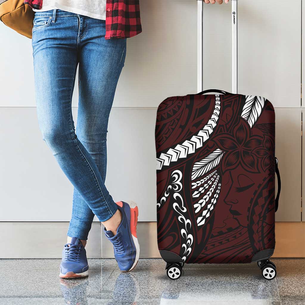 Polynesian Girl Tribal Tattoo Luggage Cover Oxbood Vibe