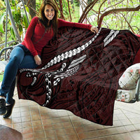 Polynesian Girl Tribal Tattoo Quilt Oxbood Vibe LT9 - Polynesian Pride