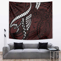 Polynesian Girl Tribal Tattoo Tapestry Oxbood Vibe LT9 Oxblood - Polynesian Pride