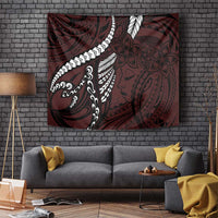 Polynesian Girl Tribal Tattoo Tapestry Oxbood Vibe LT9 - Polynesian Pride