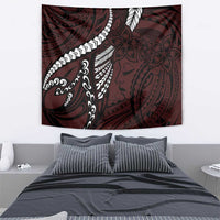 Polynesian Girl Tribal Tattoo Tapestry Oxbood Vibe LT9 - Polynesian Pride