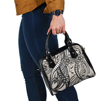 Polynesian Girl Tribal Tattoo Shoulder Handbag Beige Vibe LT9 - Polynesian Pride
