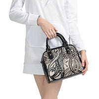 Polynesian Girl Tribal Tattoo Shoulder Handbag Beige Vibe LT9 - Polynesian Pride