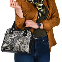 Polynesian Girl Tribal Tattoo Shoulder Handbag Beige Vibe LT9 - Polynesian Pride