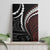 Polynesian Oxblood Line Art Tribal Tattoo Canvas Wall Art