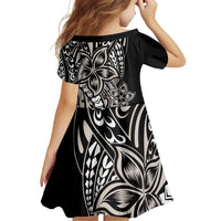 Polynesian Plumeria Floral Tattoo Pattern Family Matching Summer Maxi Dress and Hawaiian Shirt Beige Style LT9 - Polynesian Pride